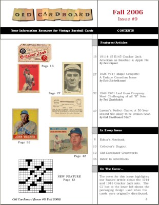 Old Cardboard: Vintage Baseball Cards